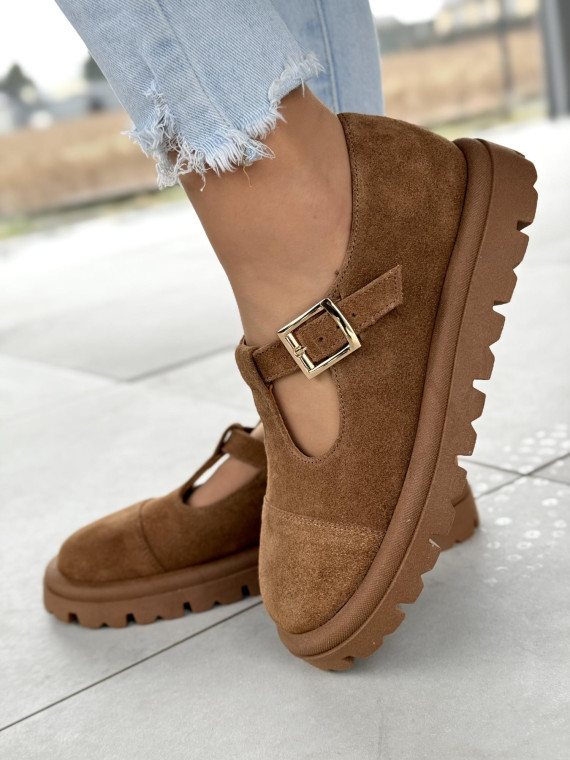 Półbuty damskie OLEKSY ze skóry naturalnej