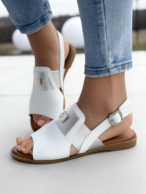 Sandałki damskie OLEKSY ze skóry naturalnej Polskiej produkcji