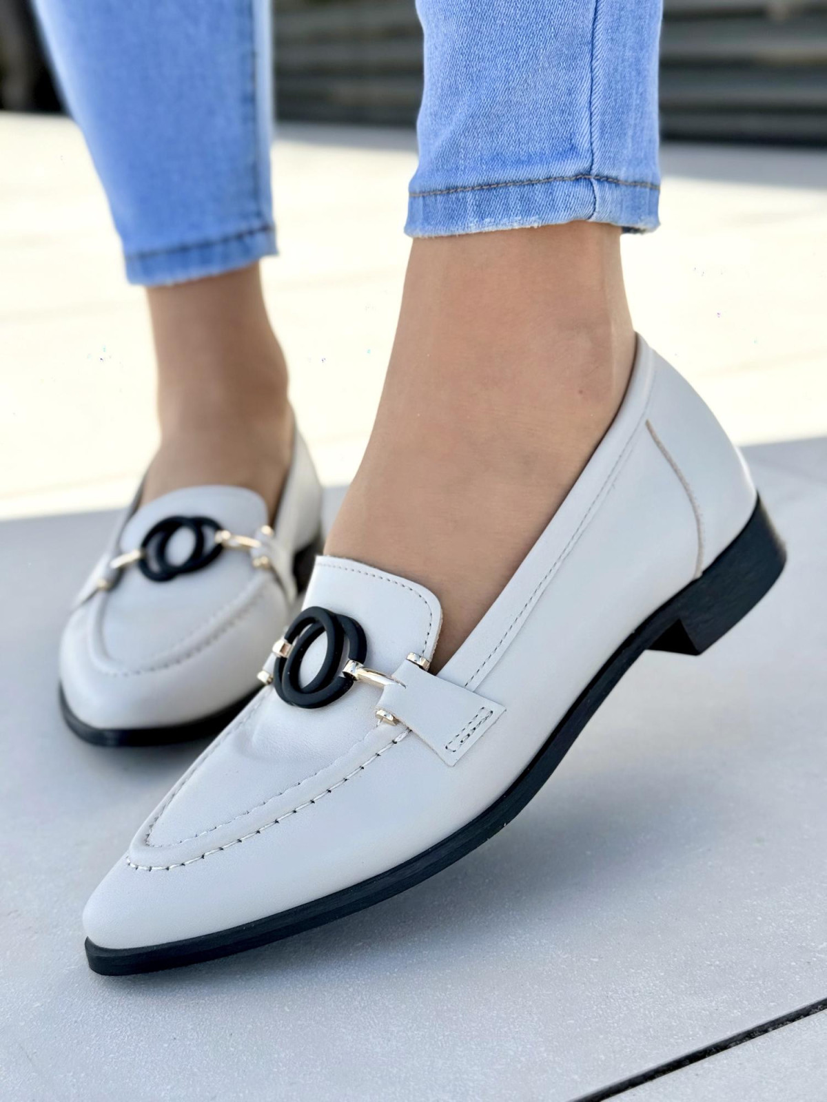 Mokasyny damskie OLEKSY ze skóry naturalnej Polskiej produkcji