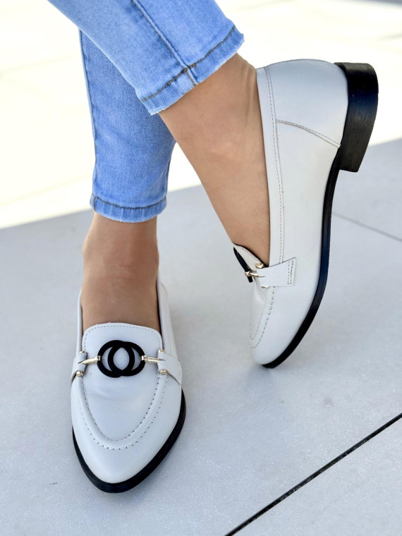 Mokasyny damskie OLEKSY ze skóry naturalnej Polskiej produkcji