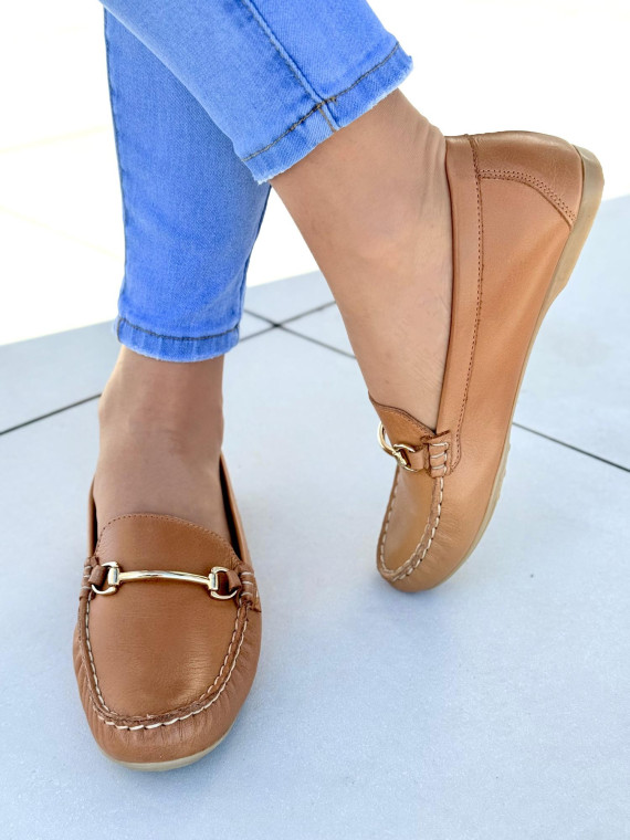 Mokasyny damskie OLEKSY ze skóry naturalnej