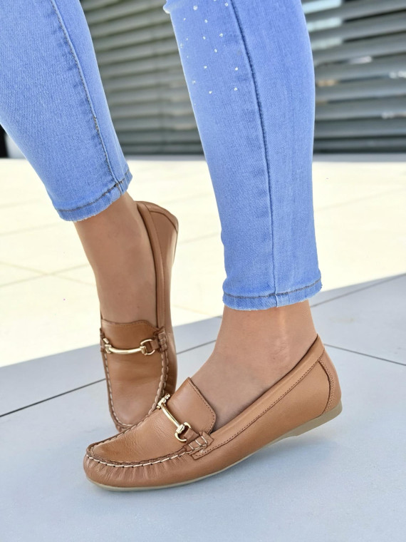 Mokasyny damskie OLEKSY ze skóry naturalnej