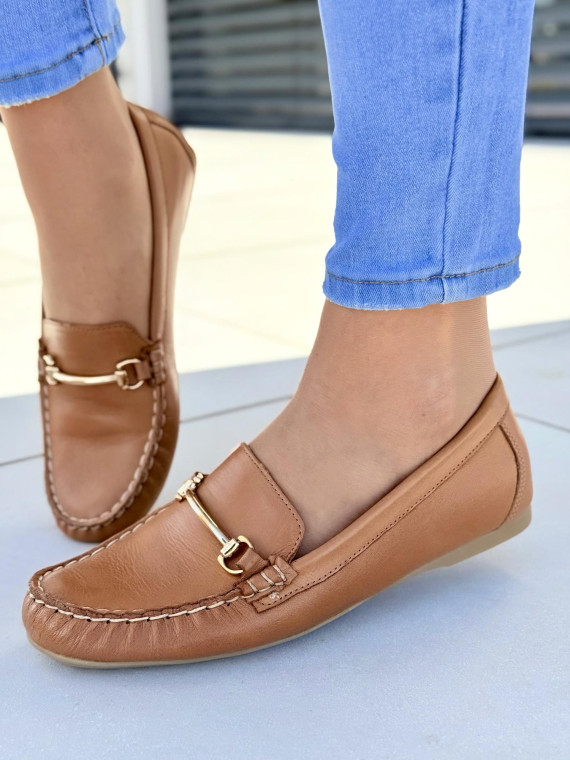 Mokasyny damskie OLEKSY ze skóry naturalnej