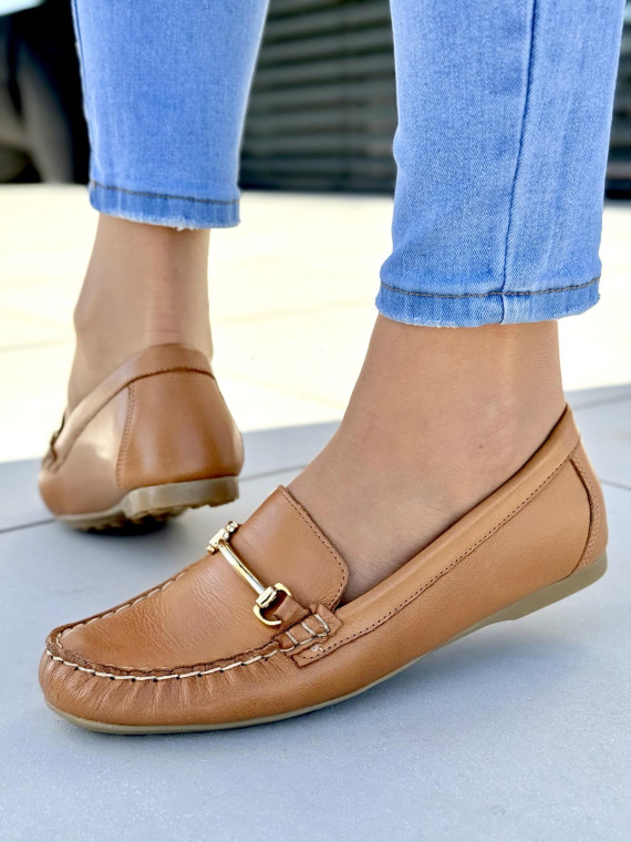 Mokasyny damskie OLEKSY ze skóry naturalnej