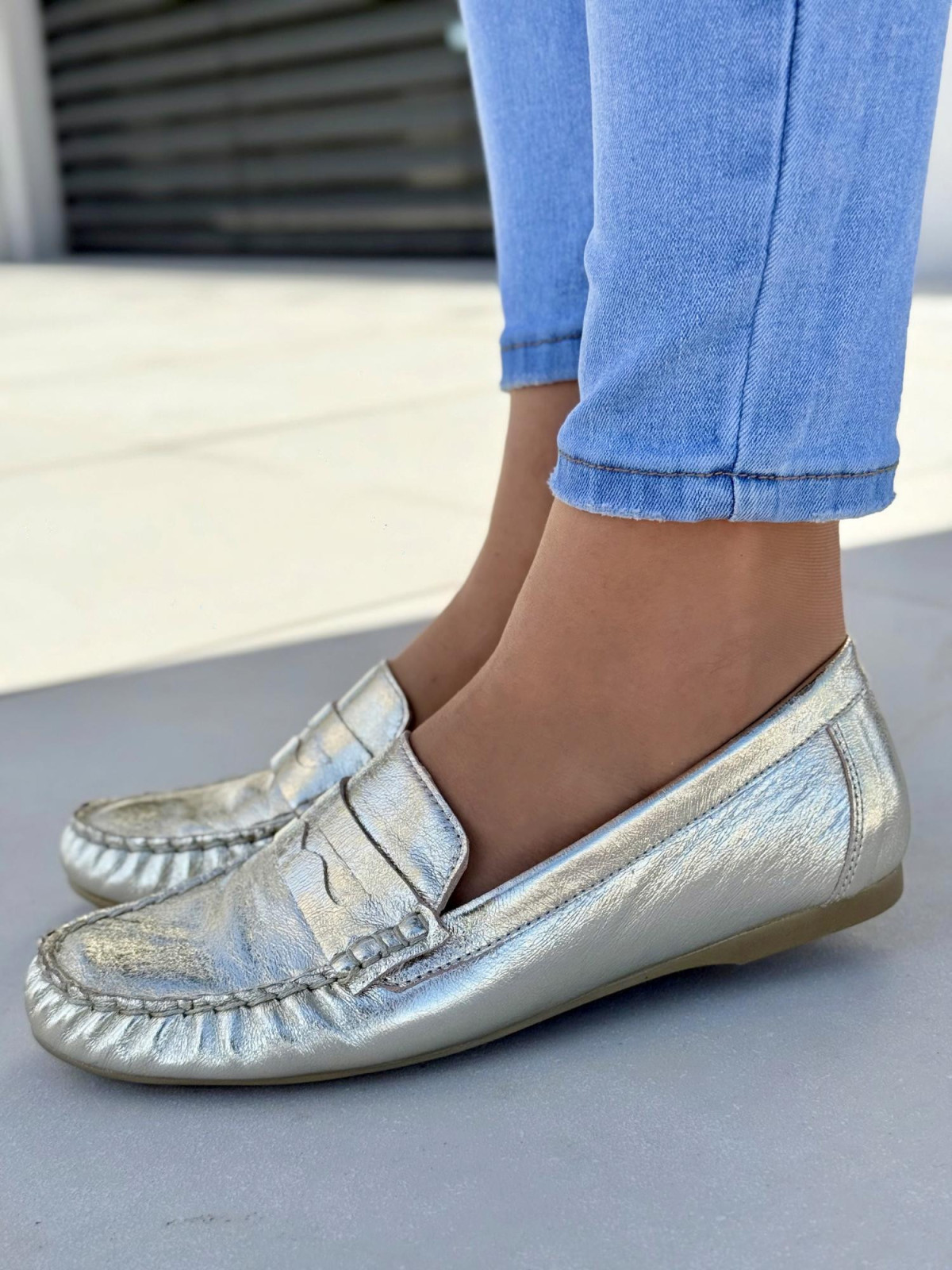 Mokasyny damskie OLEKSY ze skóry naturalnej