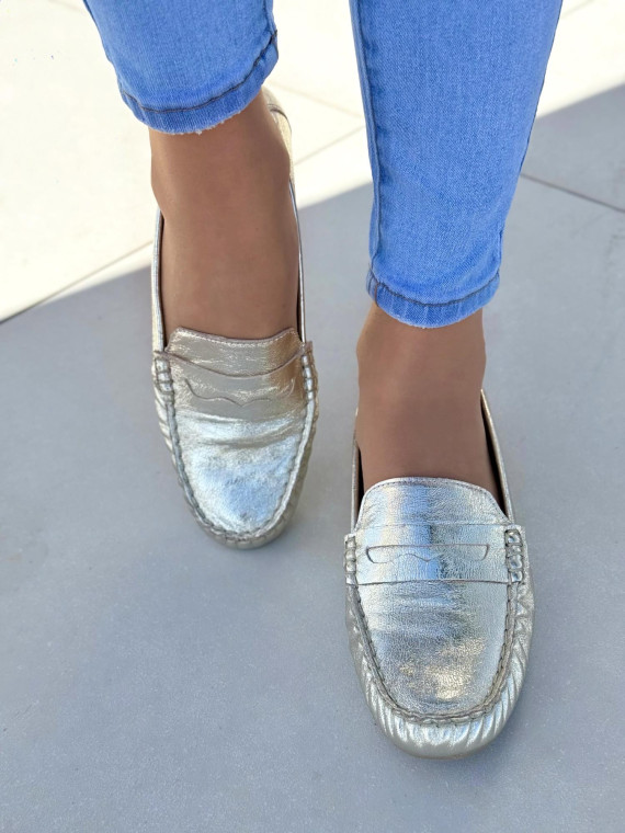 Mokasyny damskie OLEKSY ze skóry naturalnej