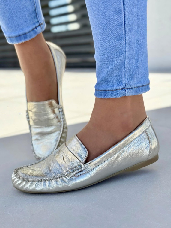 Mokasyny damskie OLEKSY ze skóry naturalnej