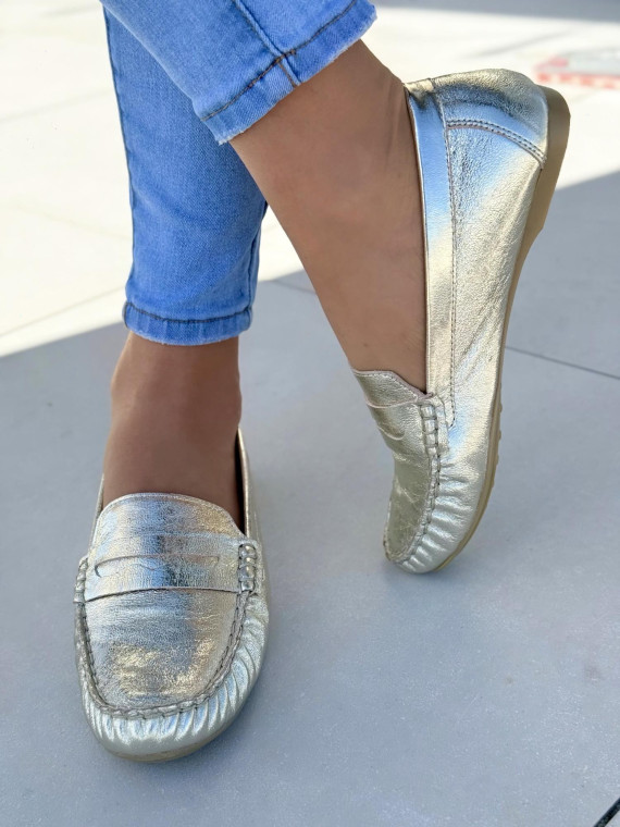 Mokasyny damskie OLEKSY ze skóry naturalnej