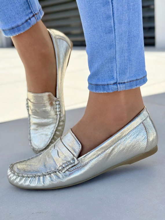 Mokasyny damskie OLEKSY ze skóry naturalnej