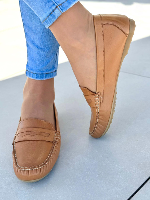 Mokasyny damskie OLEKSY ze skóry naturalnej