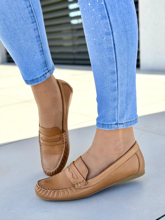 Mokasyny damskie OLEKSY ze skóry naturalnej