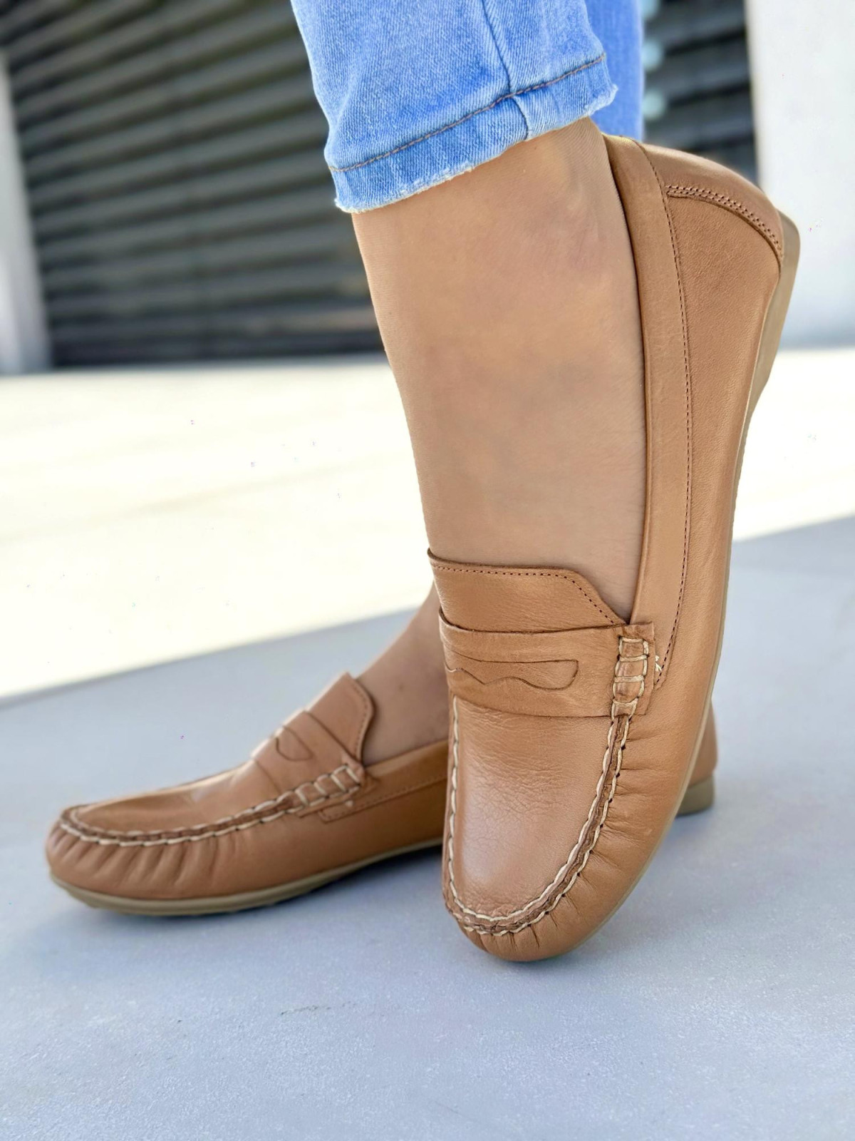 Mokasyny damskie OLEKSY ze skóry naturalnej