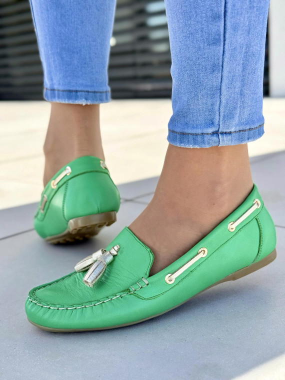 Mokasyny damskie OLEKSY ze skóry naturalnej