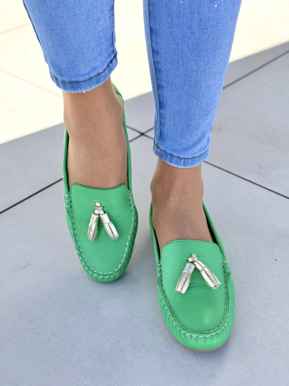 Mokasyny damskie OLEKSY ze skóry naturalnej