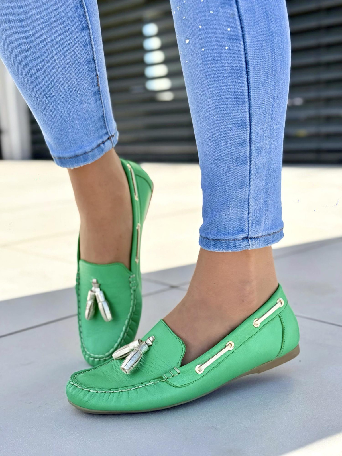 Mokasyny damskie OLEKSY ze skóry naturalnej