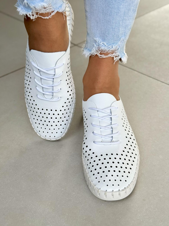 Sneakersy damskie ze skóry naturalnej