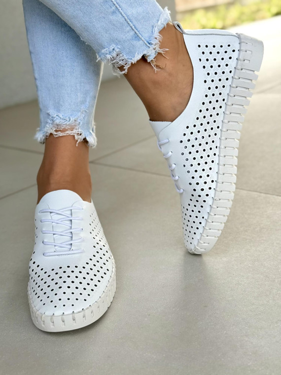 Sneakersy damskie ze skóry naturalnej