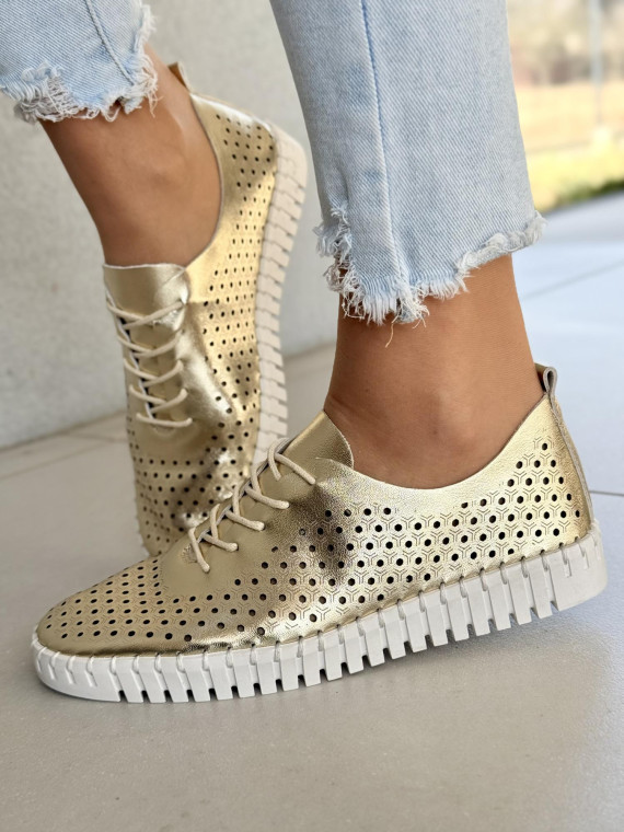 Sneakersy damskie ze skóry naturalnej