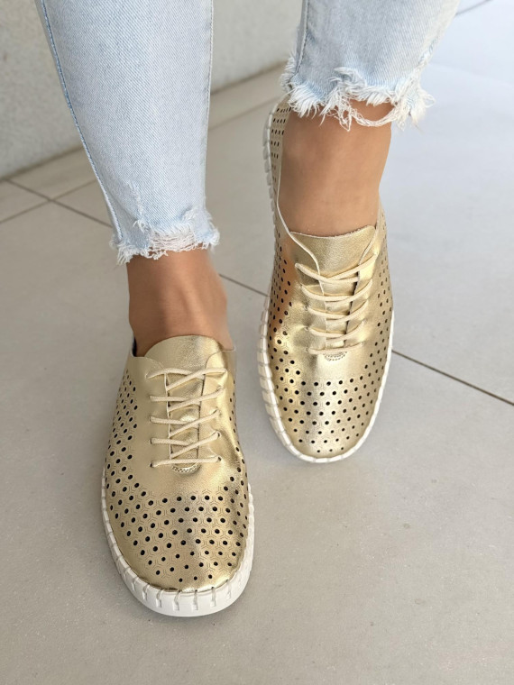 Sneakersy damskie ze skóry naturalnej