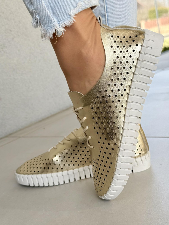 Sneakersy damskie ze skóry naturalnej