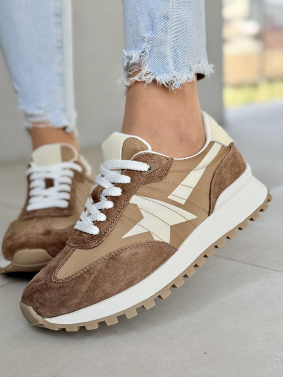 Sneakersy damskie ze skóry naturalnej