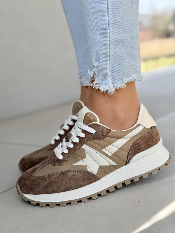 Sneakersy damskie ze skóry naturalnej