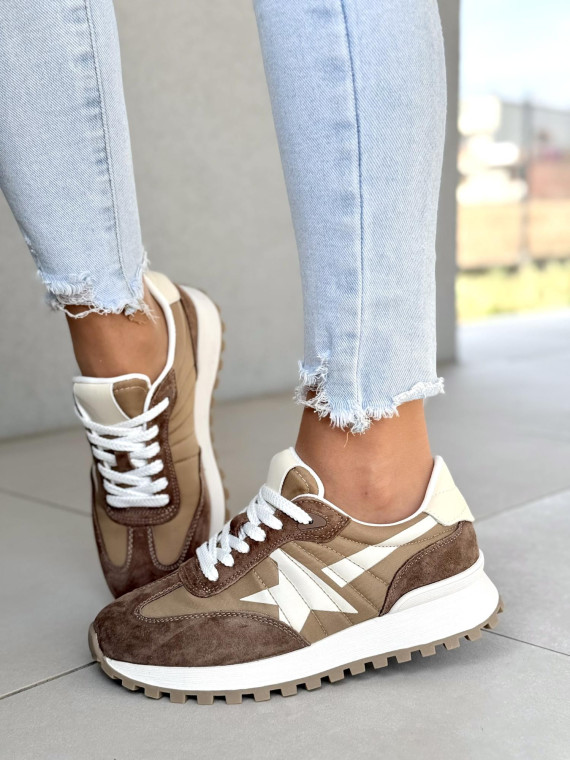 Sneakersy damskie ze skóry naturalnej