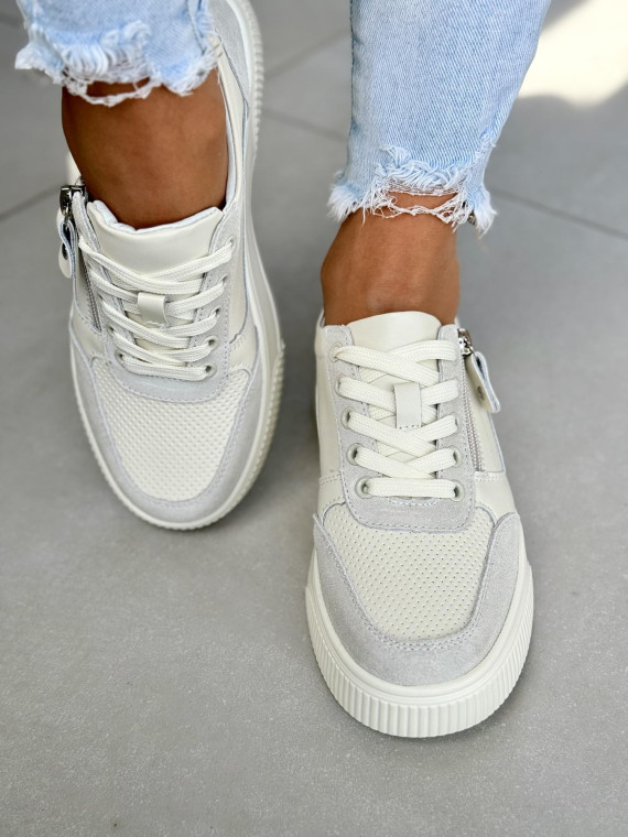 Sneakersy damskie ze skóry naturalnej