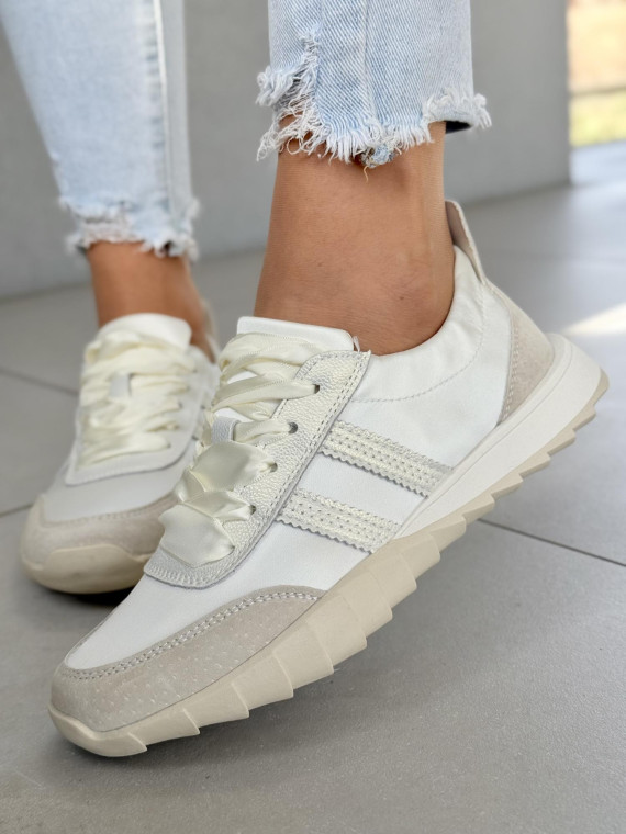 Sneakersy damskie ze skóry naturalnej
