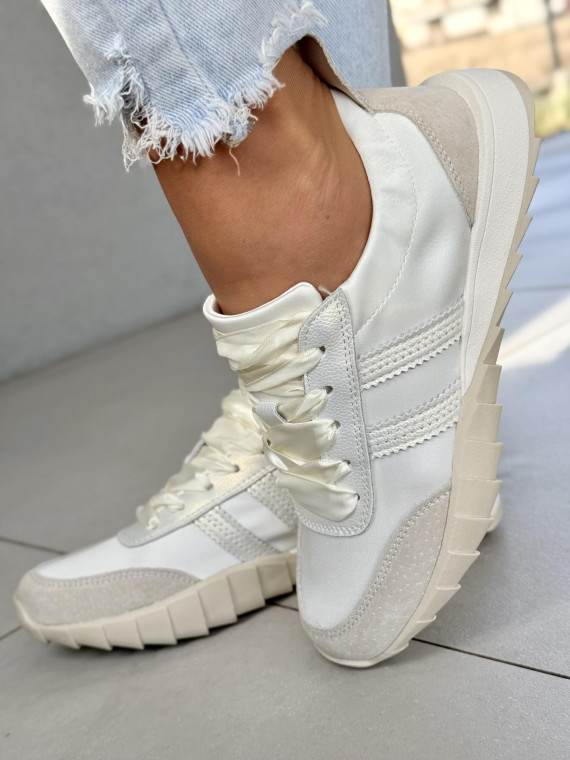 Sneakersy damskie ze skóry naturalnej