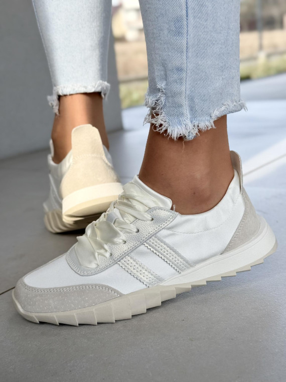 Sneakersy damskie ze skóry naturalnej