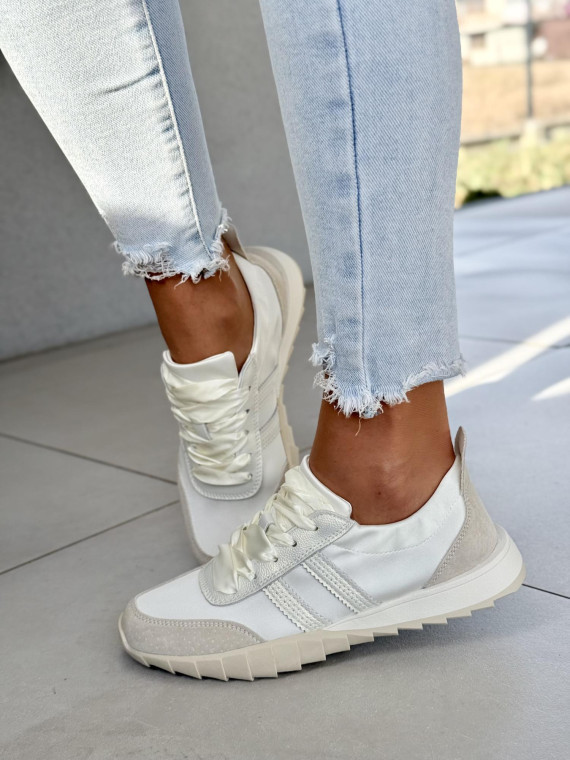 Sneakersy damskie ze skóry naturalnej