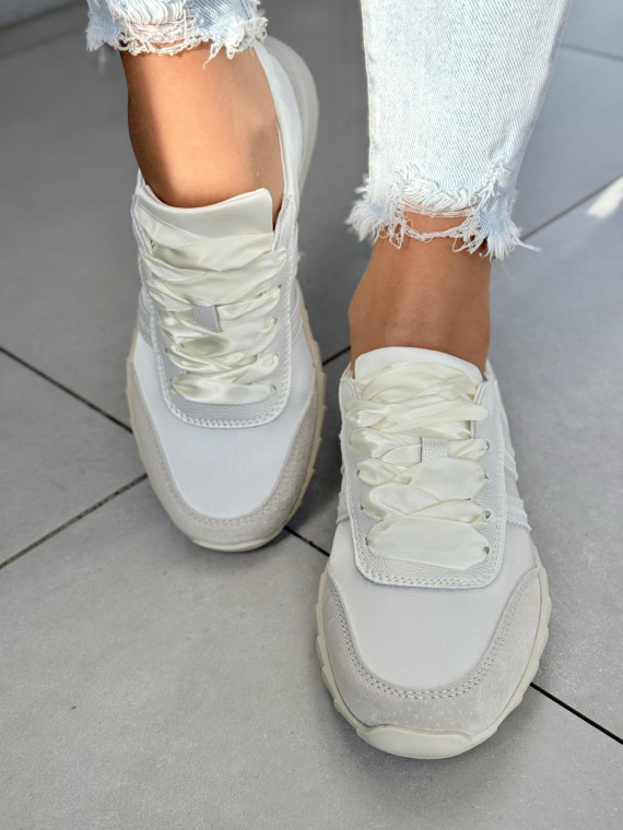 Sneakersy damskie ze skóry naturalnej