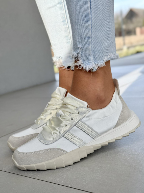 Sneakersy damskie ze skóry naturalnej