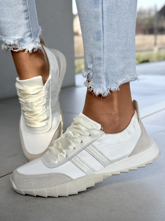 Sneakersy damskie ze skóry naturalnej