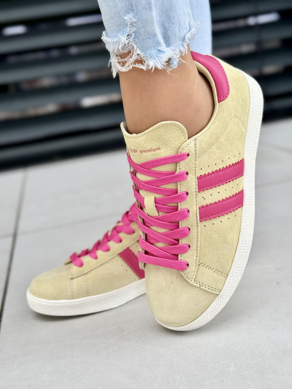 Sneakersy damskie ze skóry naturalnej