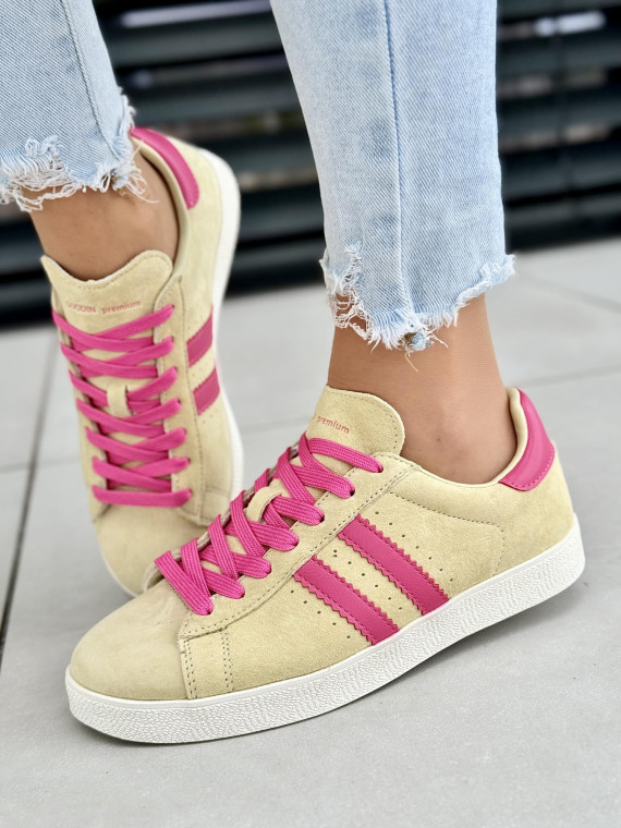 Sneakersy damskie ze skóry naturalnej