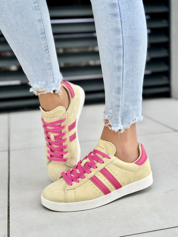 Sneakersy damskie ze skóry naturalnej