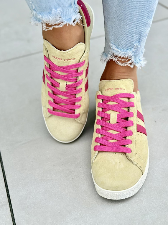 Sneakersy damskie ze skóry naturalnej