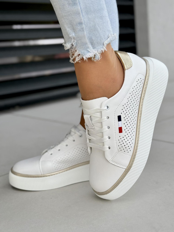 Sneakersy damskie ze skóry naturalnej