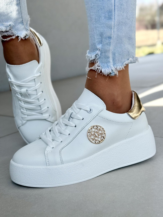 Sneakersy damskie ze skóry naturalnej