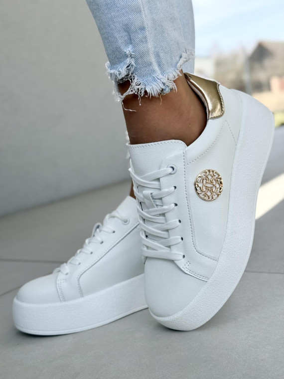 Sneakersy damskie ze skóry naturalnej