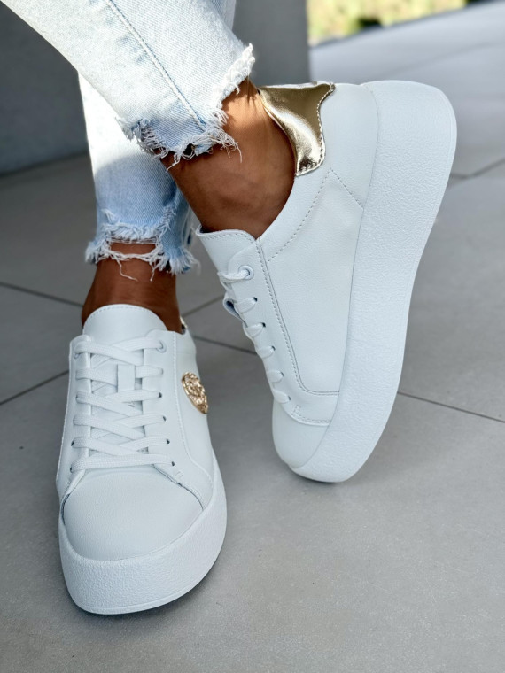 Sneakersy damskie ze skóry naturalnej