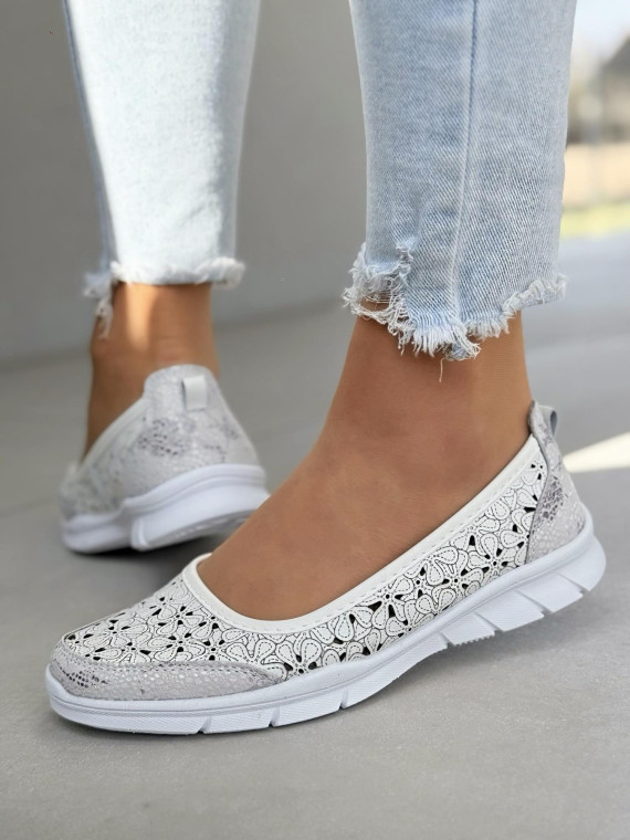 Wygodne balerinki ze skóry naturalnej