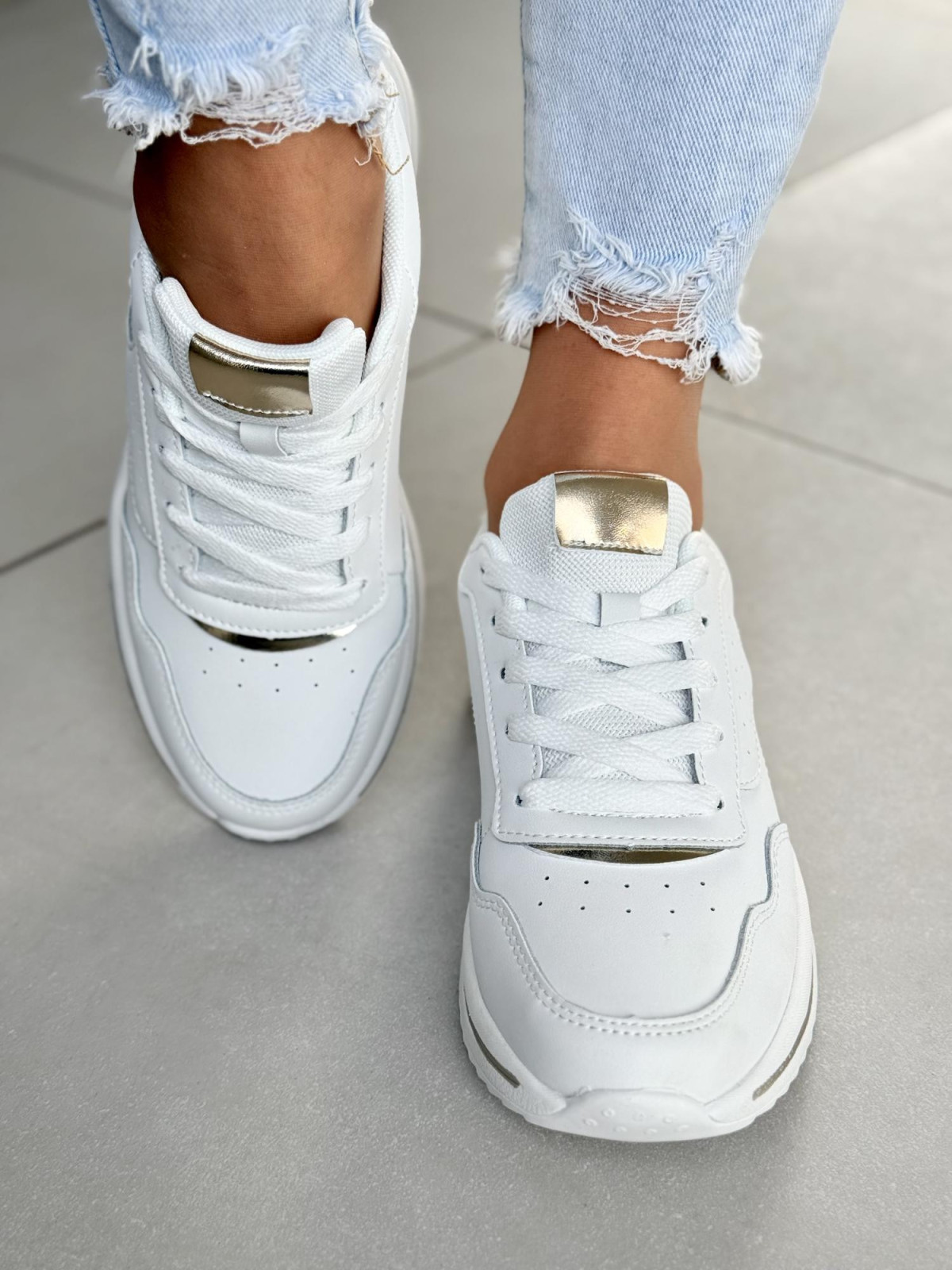 Sneakersy damskie ze skóry naturalnej