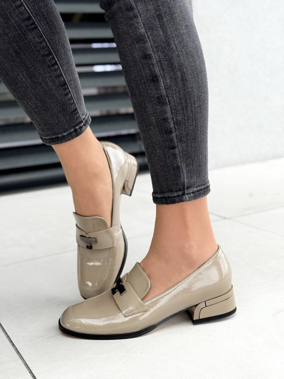 Mokasyny damskie ze skóry naturalnej