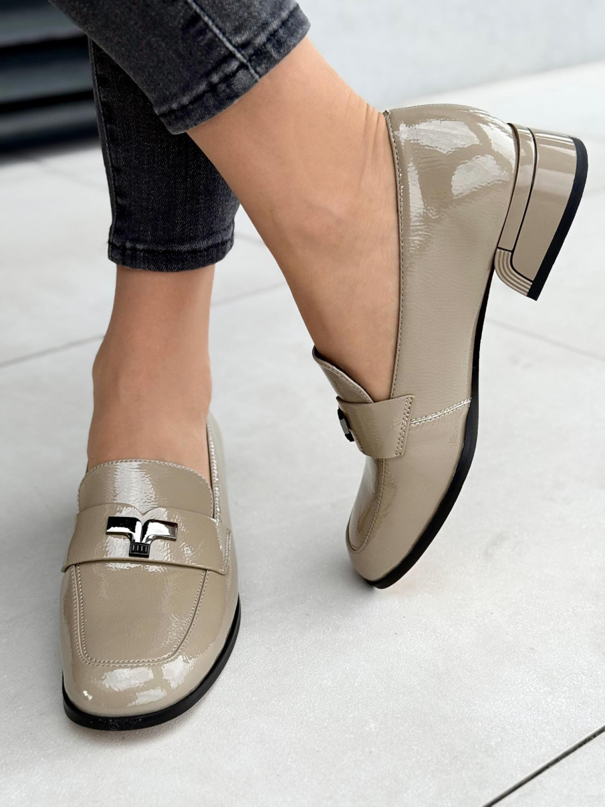 Mokasyny damskie ze skóry naturalnej