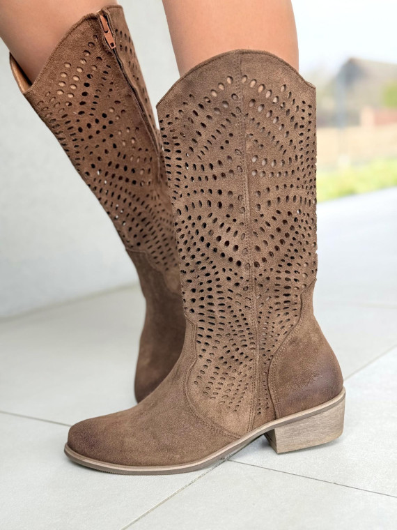 Kowbojki OLEKSY ze skóry naturalnej Polskiej produkcji