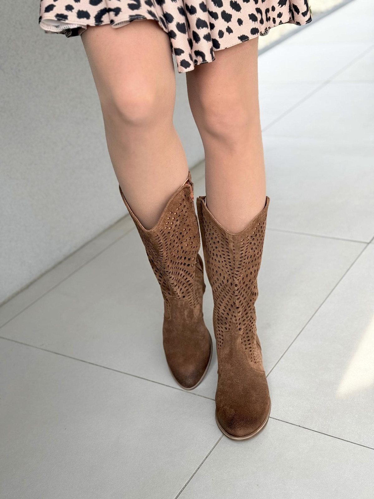 Kowbojki OLEKSY ze skóry naturalnej Polskiej produkcji