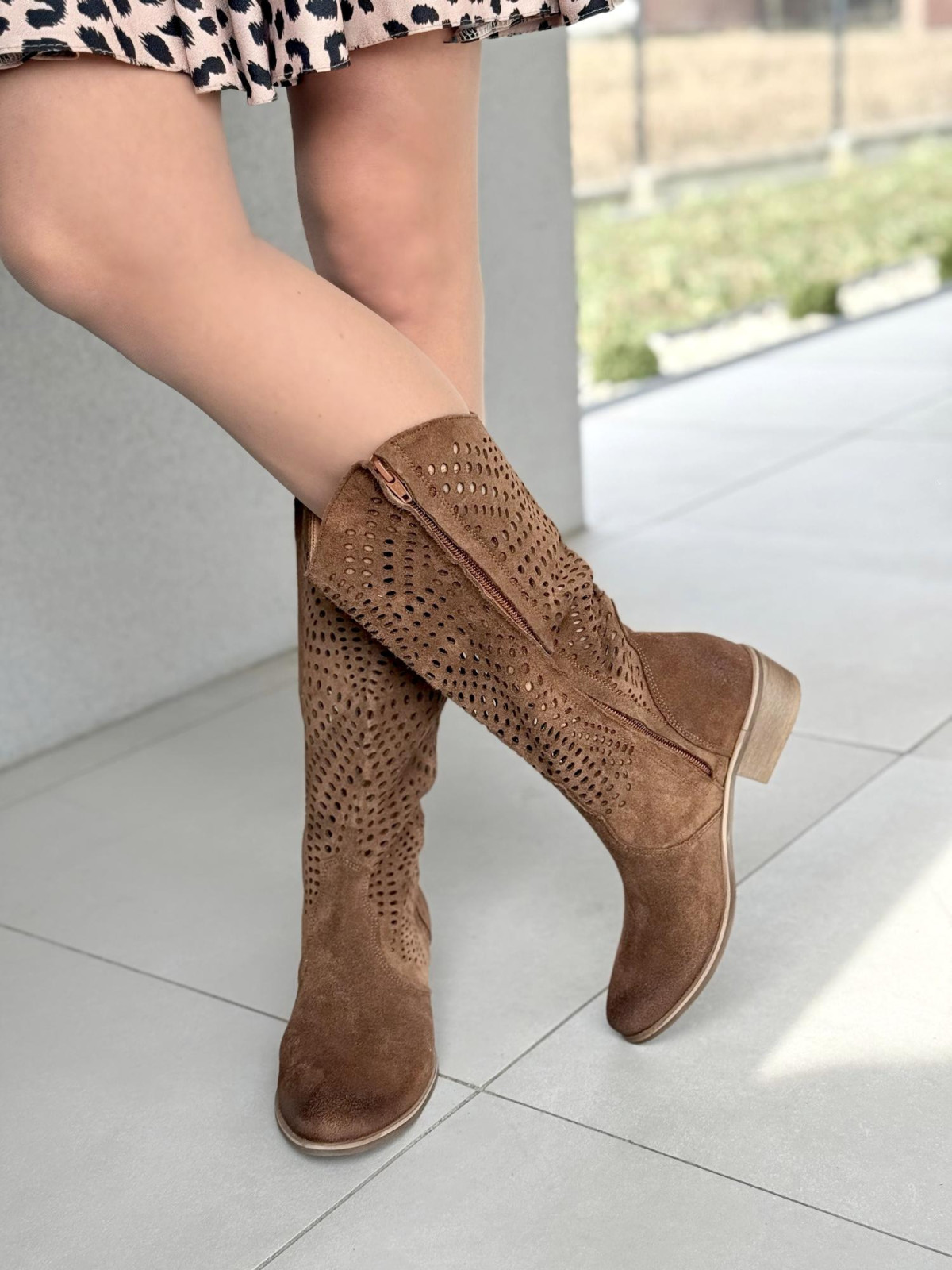 Kowbojki OLEKSY ze skóry naturalnej Polskiej produkcji